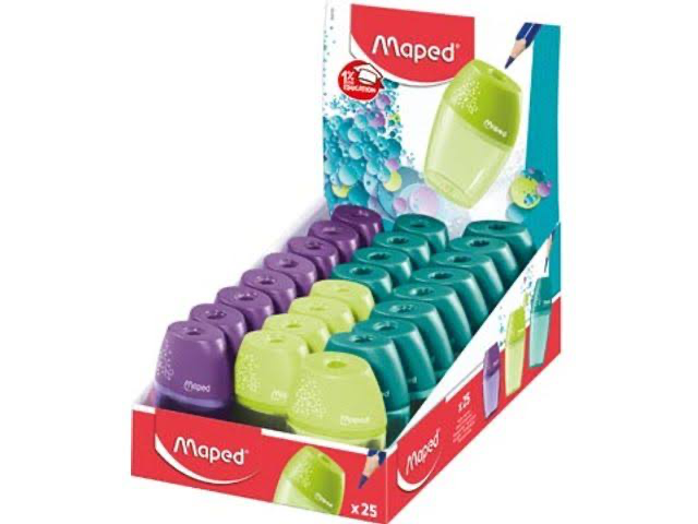 Maped 1 Hole Sharpener Assorted Colour